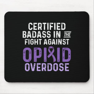 Opioid Overdose Awareness Warrior Survivor 6 Mouse Mat