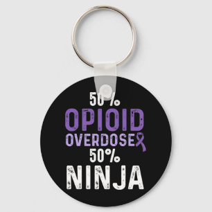 Opioid Overdose Awareness Warrior Survivor 8 Key Ring