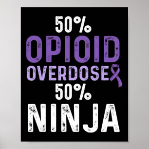 Opioid Overdose Awareness Warrior Survivor 8 Poster
