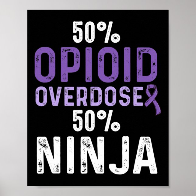 Opioid Overdose Awareness Warrior Survivor 8 Poster (Front)