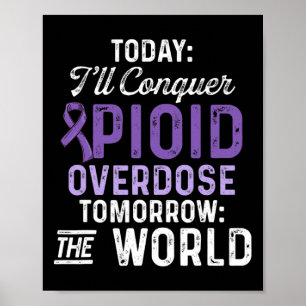 Opioid Overdose Awareness Warrior Survivor &#; Poster