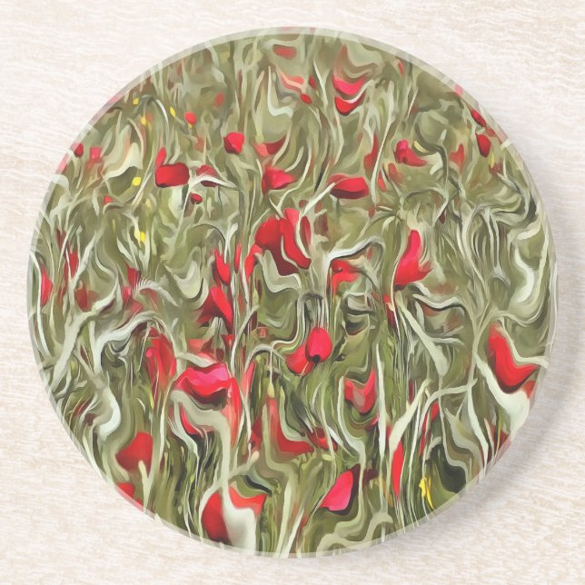 Opium Of The Masses Surrealistic Art Coaster (Front)