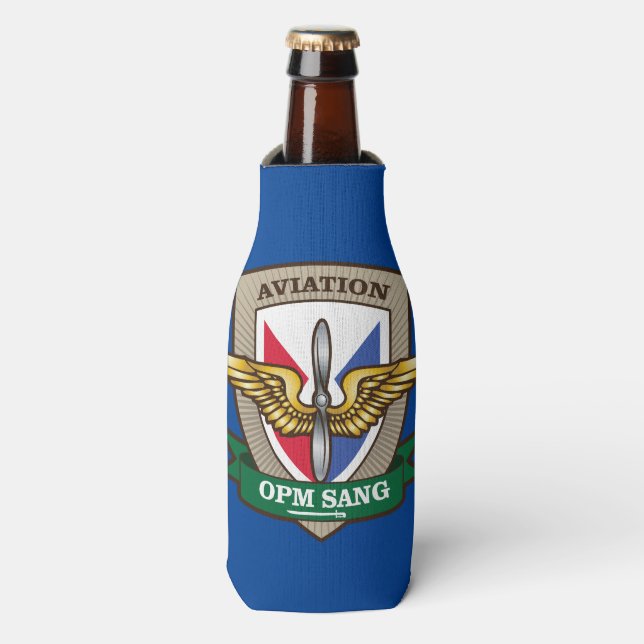 OPM SANG Aviation Division Tea Bottle Cooler (Bottle Front)