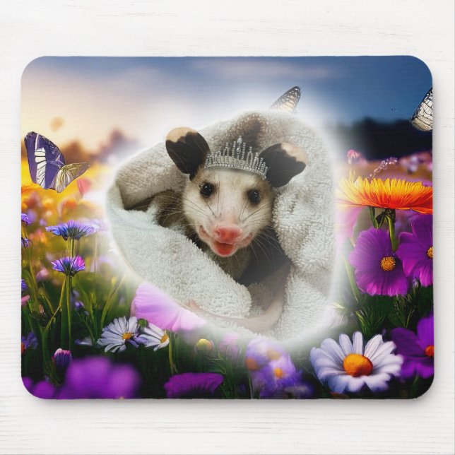Opossum Baby Possum Mouse Mat (Front)