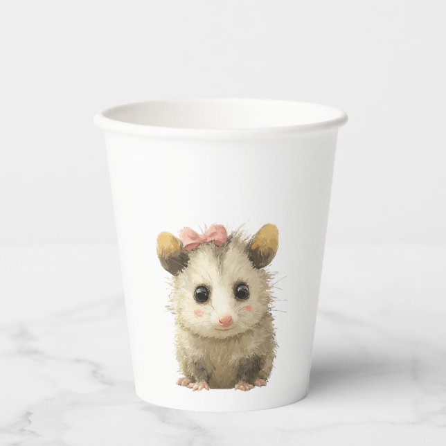 Opossum Birthday • Animal Party Cup (Front)