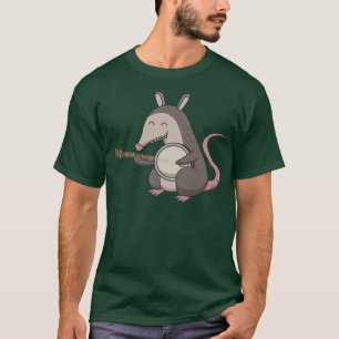 Opossum Bluegrass Acustic Guitar Mandolin Fiddle B T-Shirt