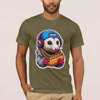 OPOSSUM EATING HOT DOG 5 T-Shirt