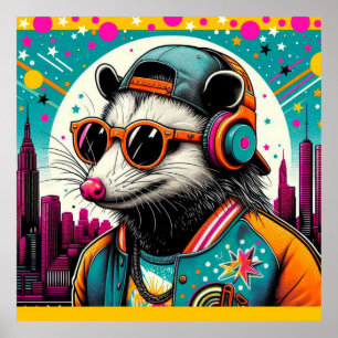 OPOSSUM IN THE BIG CITY-3 POSTER