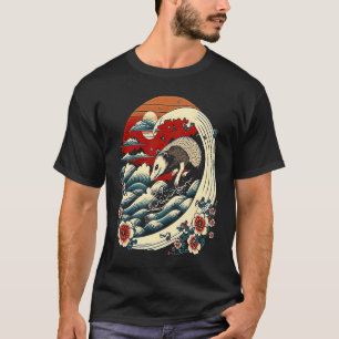 Opossum Japanese Wave Vintage Possum 1 T-Shirt
