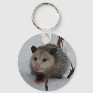 Opossum Key Ring