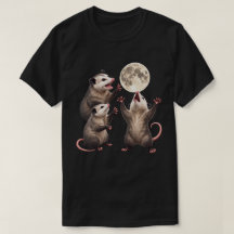 Opossum Moonlight Howl Wildlife Night Art