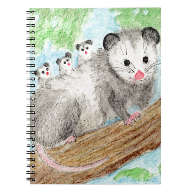 Opossum Mum Notebook (Front)