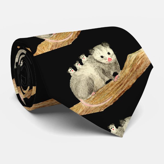 Opossum Mum Tie (Rolled)