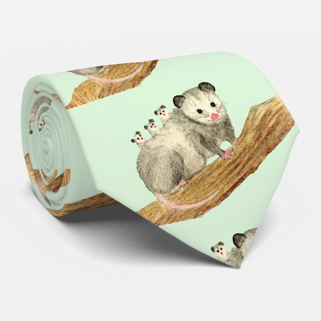 Opossum Mum Tie (Rolled)