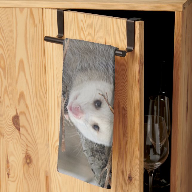 Opossum Nature Kitchen Hand Towel (Thirds Fold)