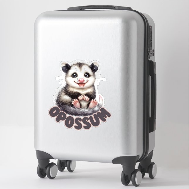 OPOSSUM - NURSERY STICKER (Suitcase)