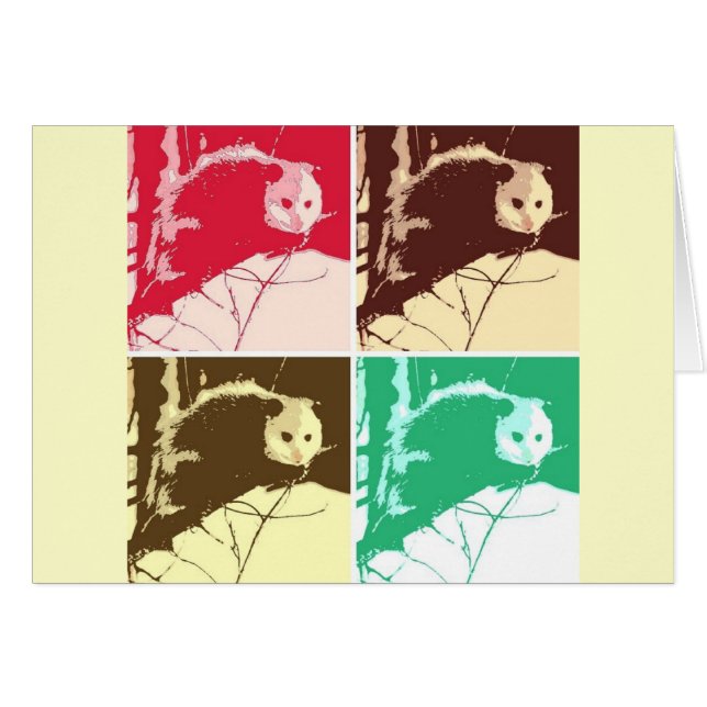 Opossum Pop Art (Front Horizontal)