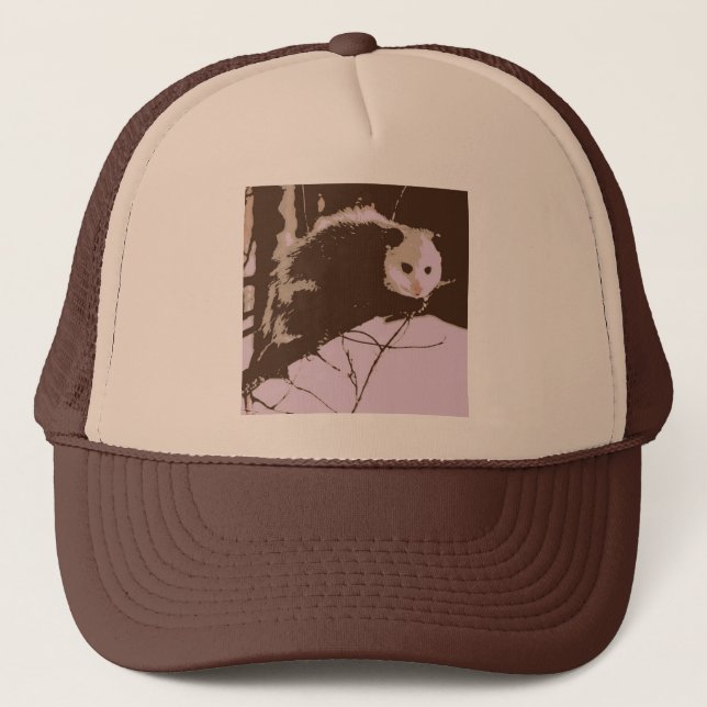 Opossum Pop Art Trucker Hat (Front)