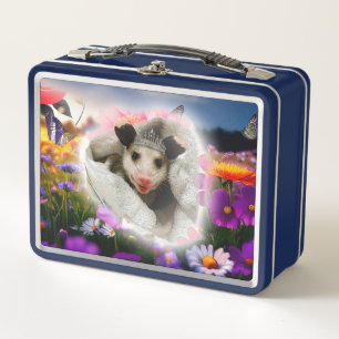 Opossum Possum Metal Lunch Box