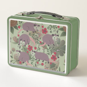Opossum Possum Metal Lunch Box