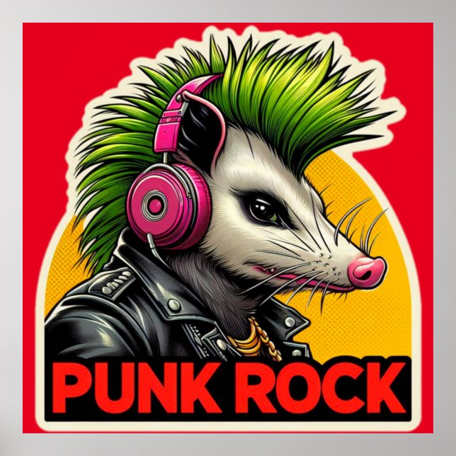 OPOSSUM-PUNK ROCK GREEN 2 POSTER (Front)