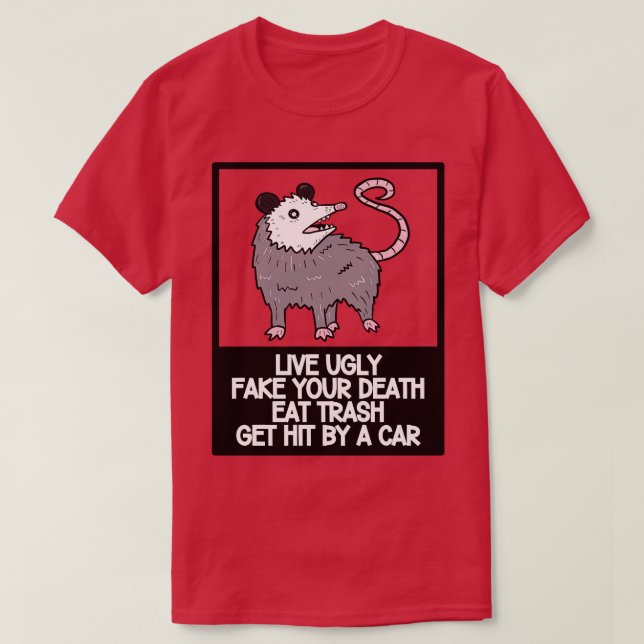 Opossum Quotes 17 T-Shirt (Design Front)