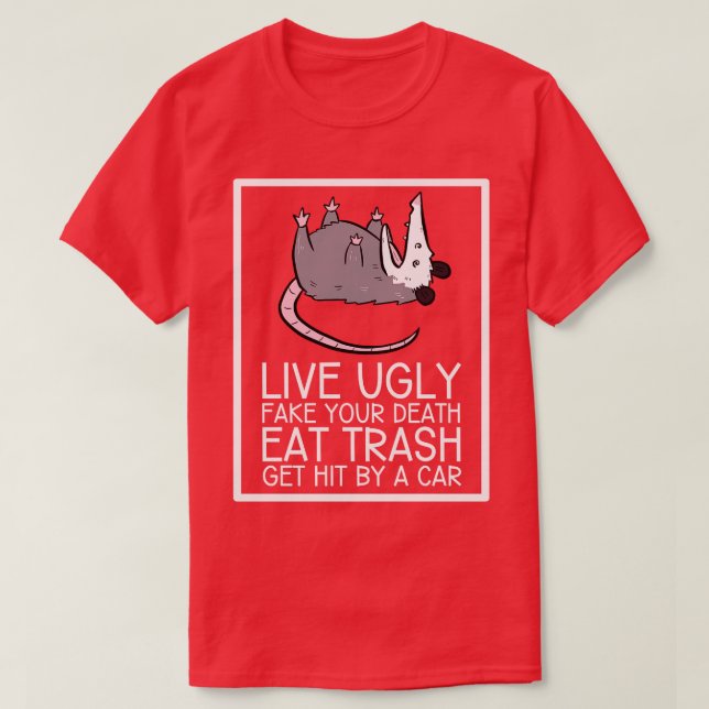 Opossum Quotes T-Shirt (Design Front)