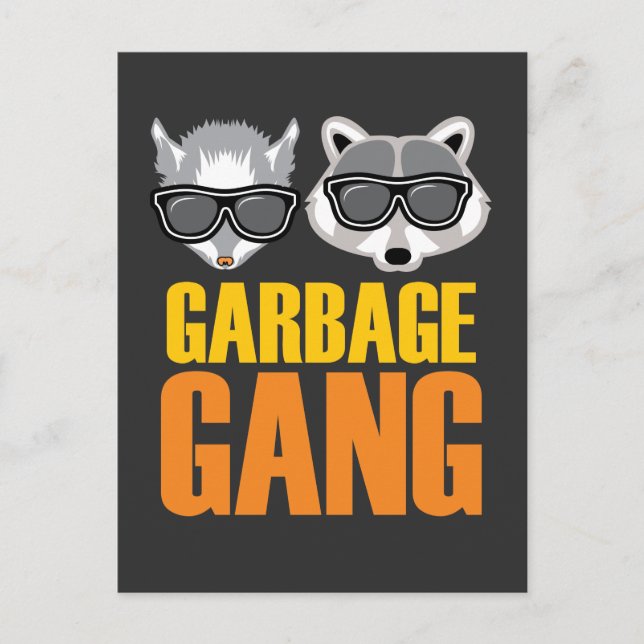 Opossum Racoon Gift Garbage Gang Rodent Animal Postcard (Front)