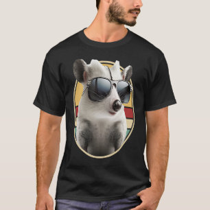 Opossum Retro Outfit Cool Animal Eat Trash Possum  T-Shirt