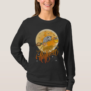 Opossum Ride Witch Shotgun Moon Vintage Opossum Ha T-Shirt