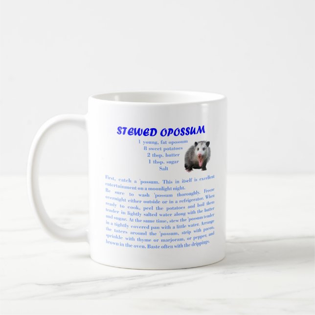 Opossum Stew Coffee Mug (Left)
