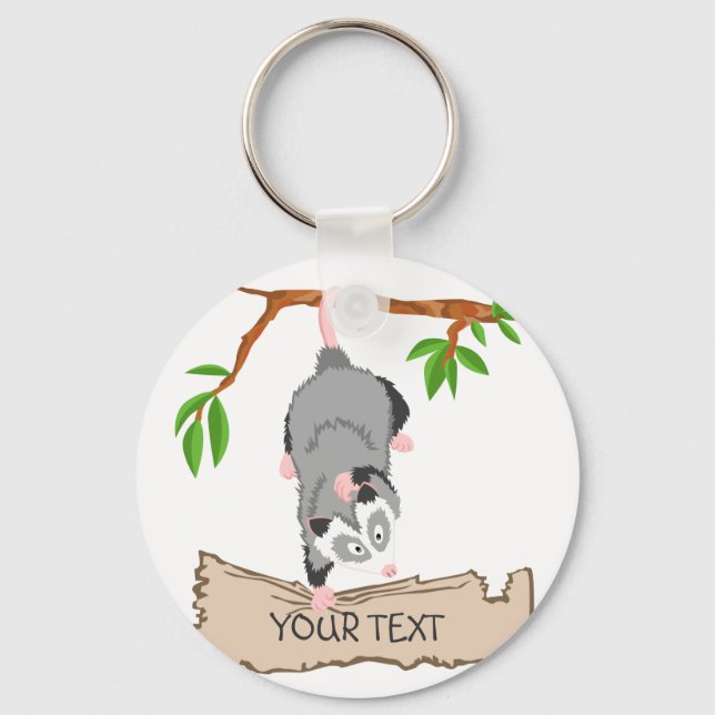 Opossum with sign key ring (Front)