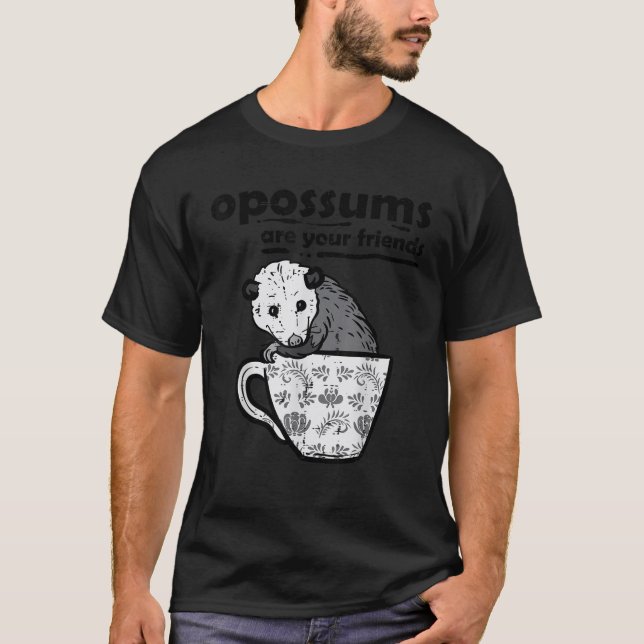Opossums Are Your Friends Possum Street Cat Women  T-Shirt (Front)