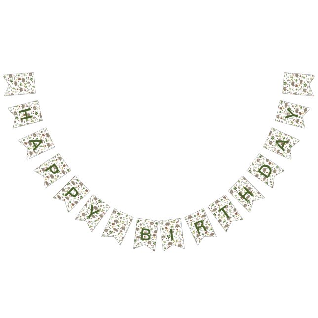 Opossums in a Berry Field in White Bunting (All)