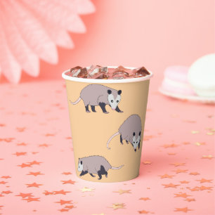 Opossums Paper Cups