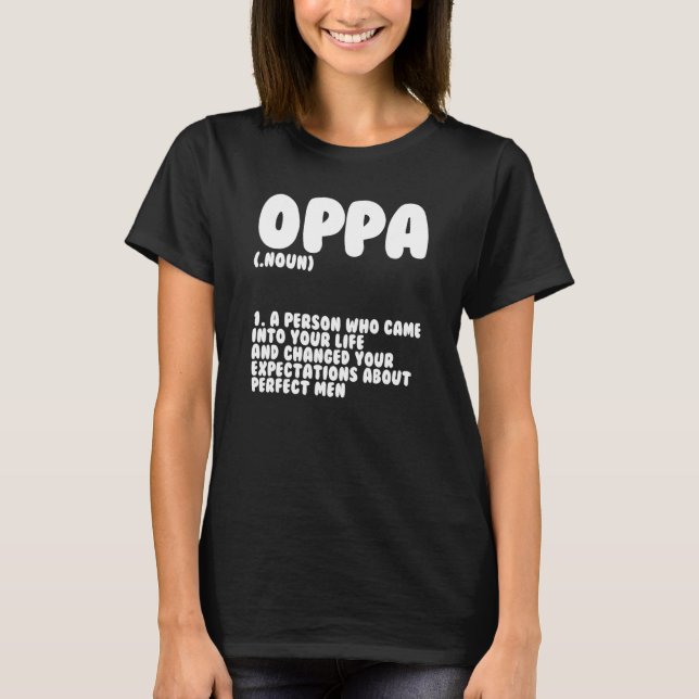 Oppa Definition Saranghae Kdrama Fans T-Shirt (Front)