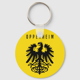 Oppenheim city emblem Germany symbol coat arms fla Key Ring
