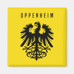 Oppenheim city emblem Germany symbol coat arms fla Magnet