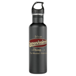 Oppenheimer Name Water Bottle Gift