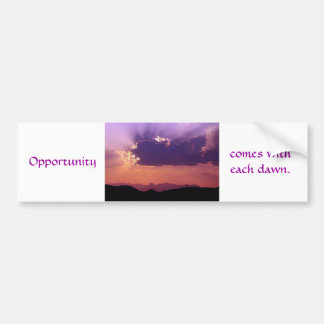 Opportunity at dawn by tdgallery bumper sticker