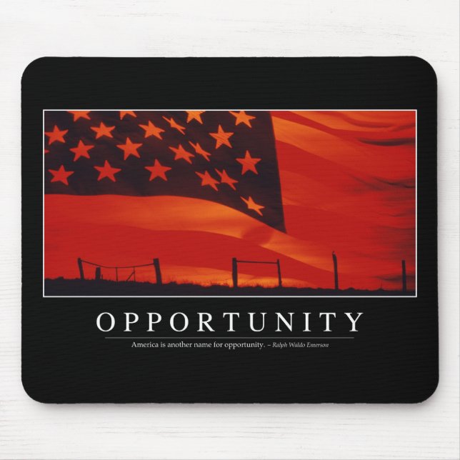 Opportunity: Inspirational Quote Mouse Mat (Front)
