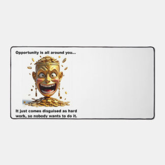 Opportunity is everywhere desk mat