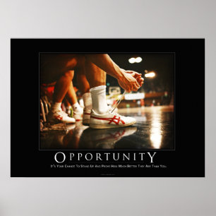 Opportunity Motivational Humour Poster