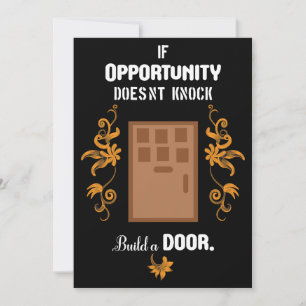 Opportunity Motivational Quotes Holiday Card