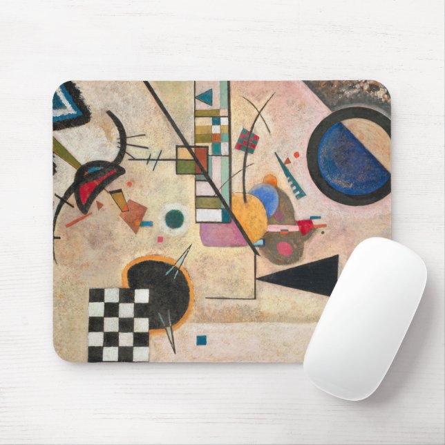 Opposing Accords, 1924 by Wassily Kandinsky Mouse Mat (With Mouse)