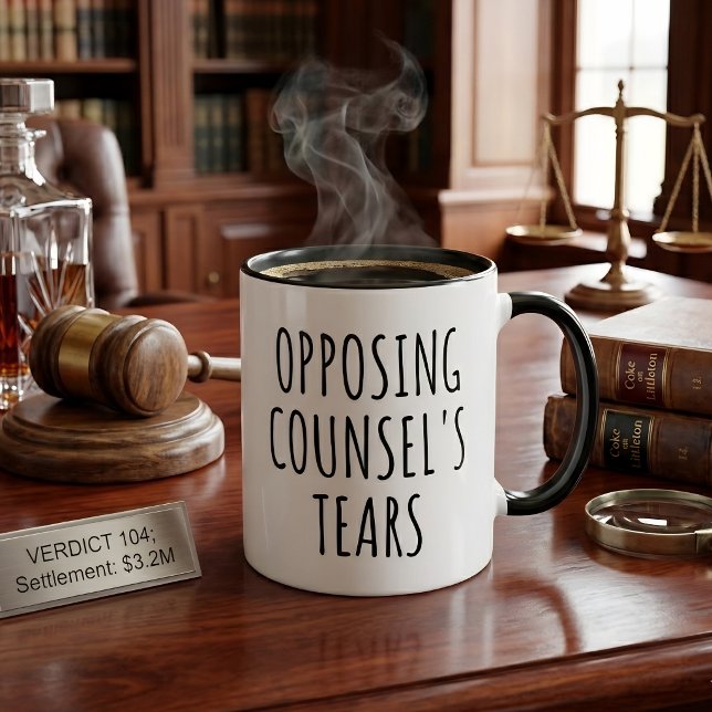 Opposing Counsel’s Tears Funny Lawyer Mug (Creator Uploaded)