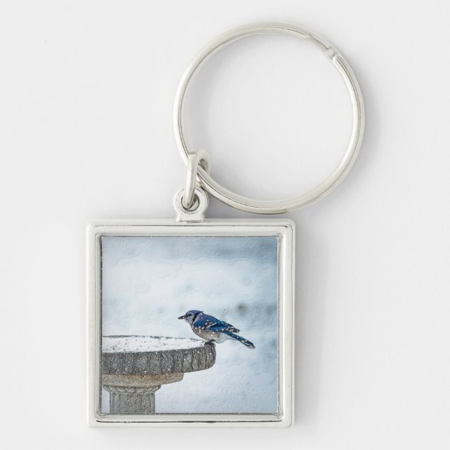 Opposite Sides Painterly Key Ring (Front)