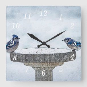 Opposite Sides Painterly Wall Clock