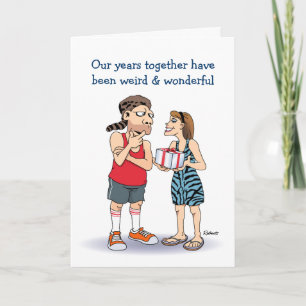 "Opposites Attract" Anniversary Card