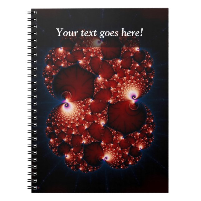 Opposites Attract - Fractal Art Notebook (Front)